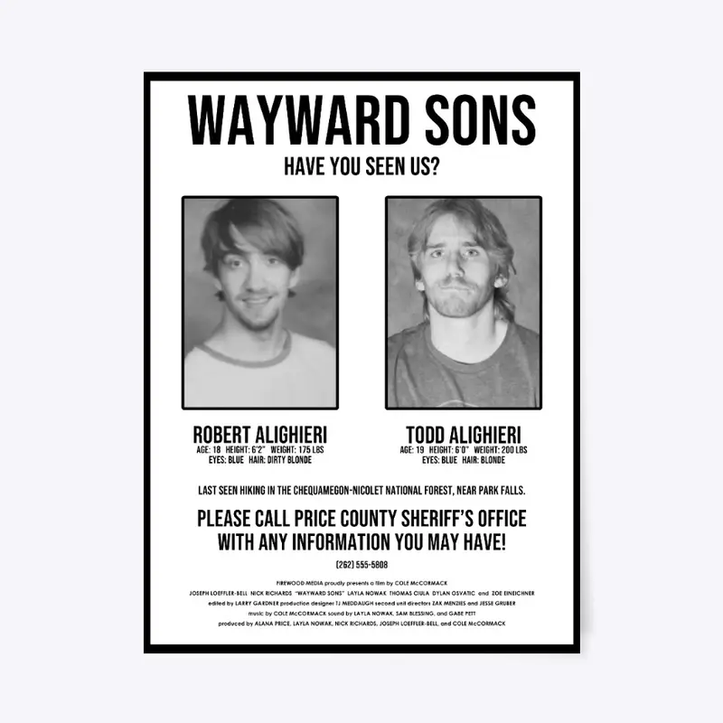 Wayward Sons Missing Poster